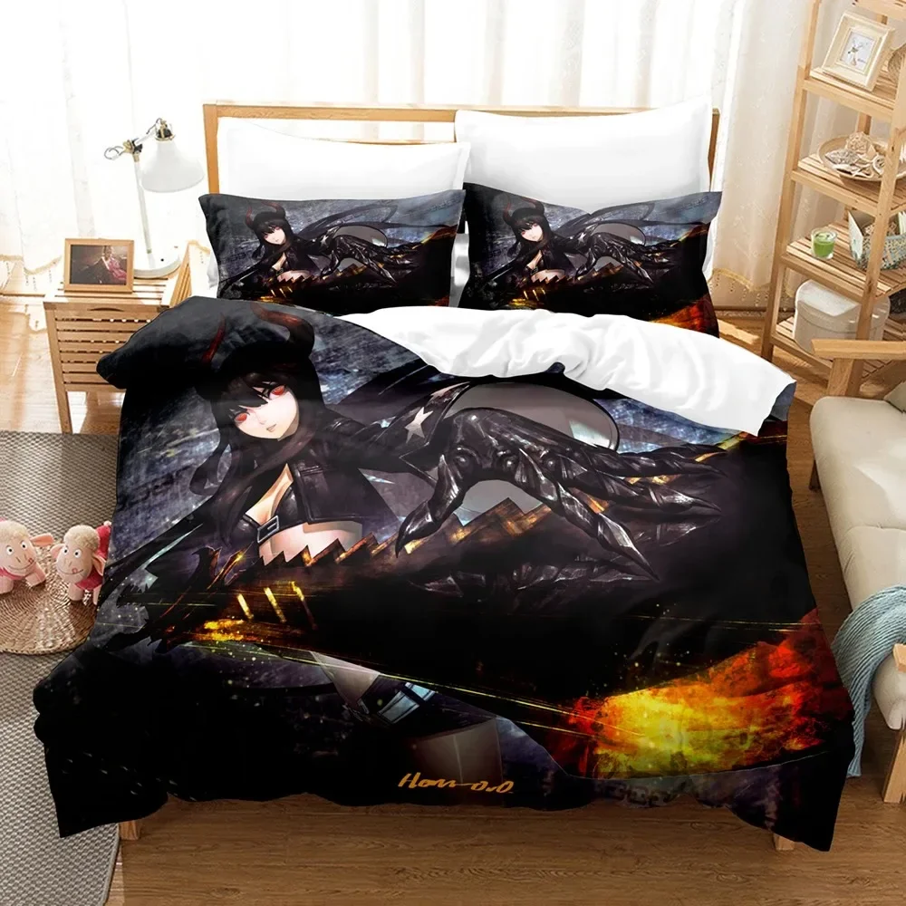 Home Textiles Classic Fashion - Preto rock shooter capa de edredão
