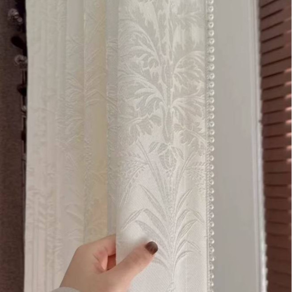 Home Textiles Luxury Curtains - Cortinas Jacquard Luxuosas com Relevo, Padrão