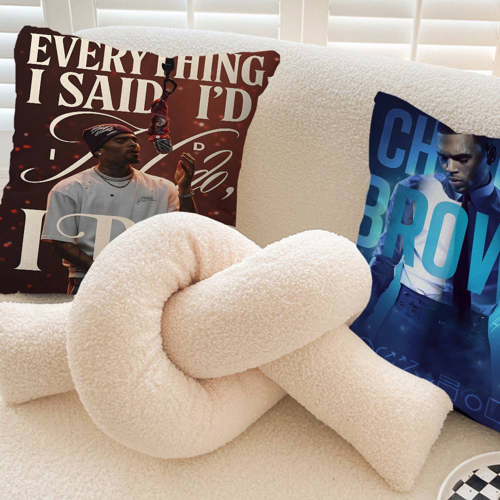 Capa de Almofada Chris Brown c - Home Textiles Classic Fashion avaliação e preço