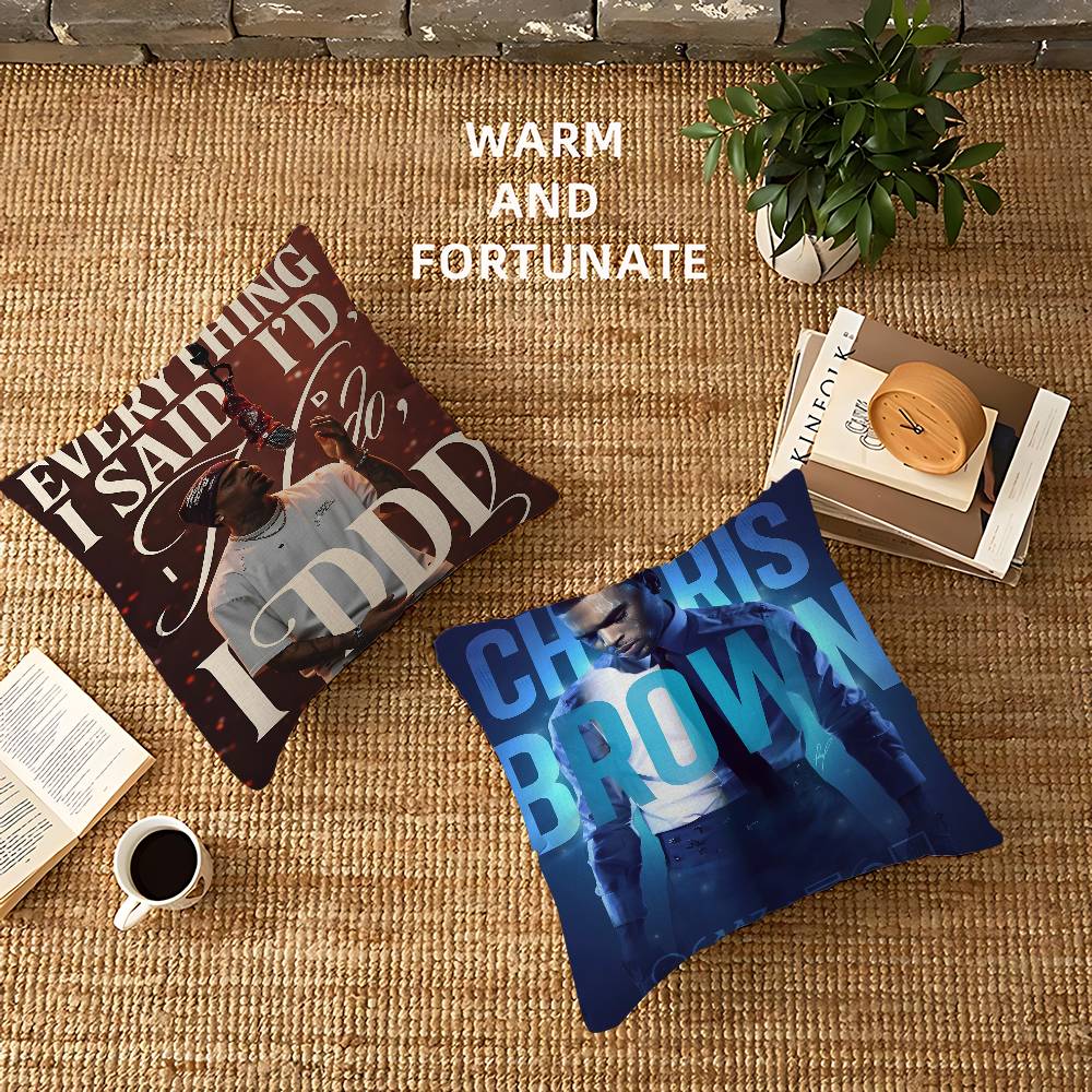 Capa de Almofada Chris Brown c - Home Textiles Classic Fashion avaliação e preço