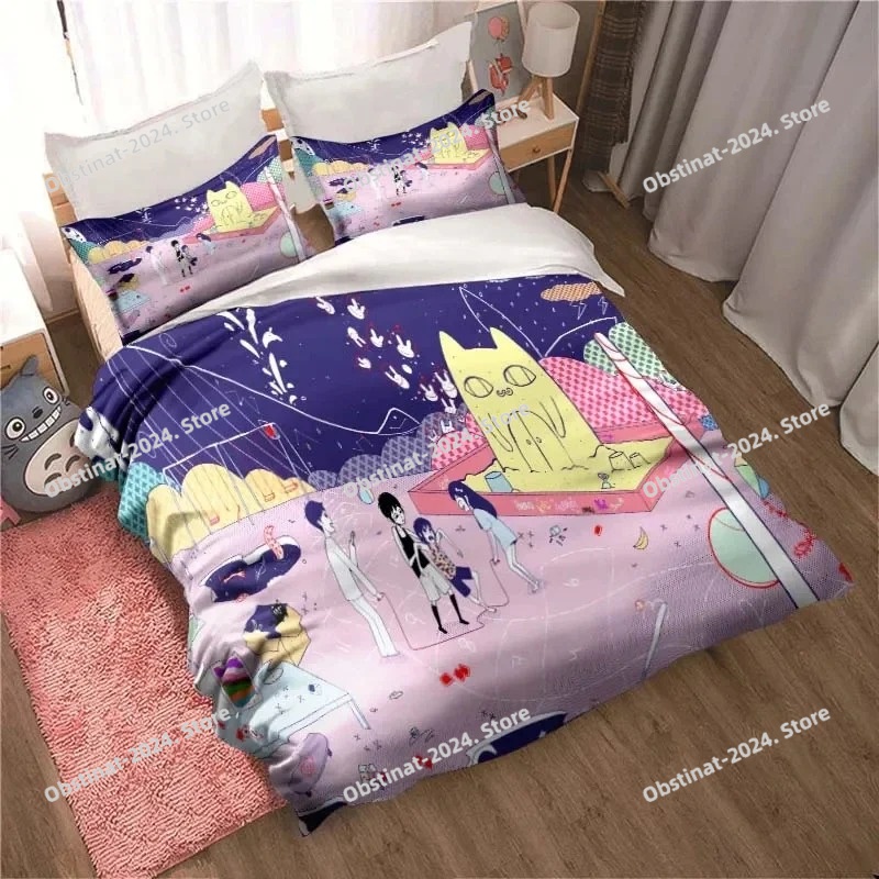 Moda 3d impresso anime omori c - Home Textiles Classic Fashion avaliação e preço