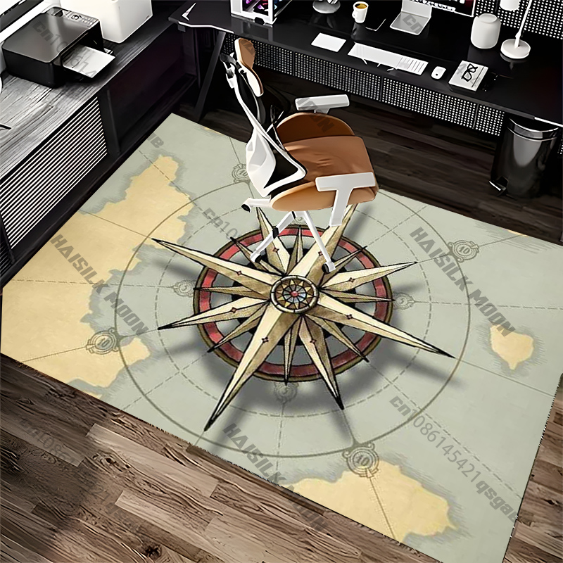 Tapete com design de bússola p - Home Textiles Luxury avaliação e preço