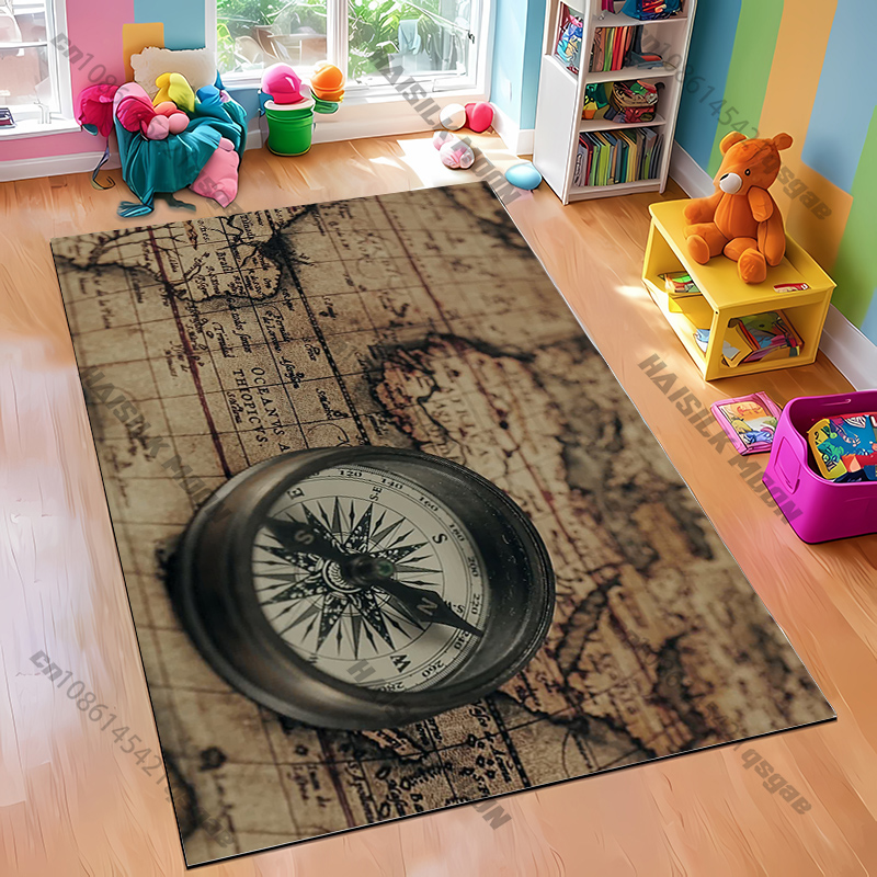Tapete com design de bússola p - Home Textiles Luxury avaliação e preço
